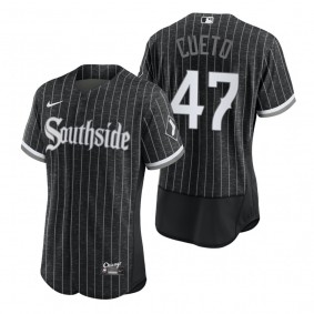 Men's Chicago White Sox Johnny Cueto Black City Connect Authentic Jersey