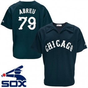 Male Chicago White Sox Jose Abreu #79 Navy Turn Back the Clock Throwback Player Jersey