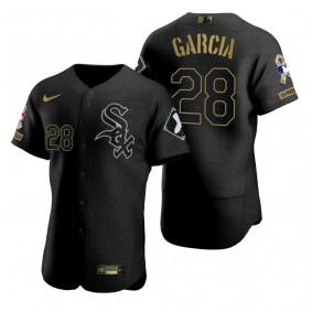 Chicago White Sox Leury Garcia All Black 2021 Salute to Service Jersey