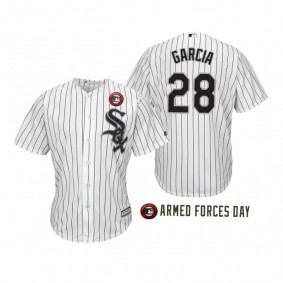 2019 Armed Forces Day Leury Garcia Chicago White Sox White Jersey