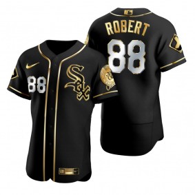 Chicago White Sox Luis Robert Nike Black Golden Edition Authentic Jersey