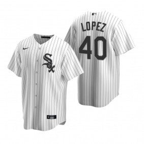 Men's Chicago White Sox Reynaldo Lopez Nike White Replica Home Jersey