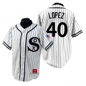 Chicago White Sox Reynaldo Lopez White Turn Back the Clock 1990 Special Edition Jersey