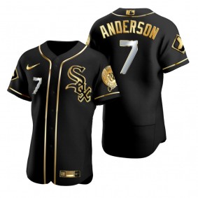Chicago White Sox Tim Anderson Nike Black Golden Edition Authentic Jersey
