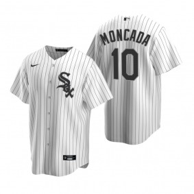 Men's Chicago White Sox Yoan Moncada Nike White Replica Home Jersey