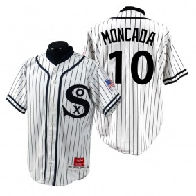 Chicago White Sox Yoan Moncada White Turn Back the Clock 1990 Special Edition Jersey