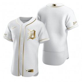 Detroit Tigers Nike White Authentic Golden Edition Jersey