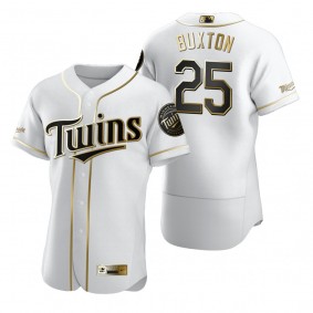 Minnesota Twins Byron Buxton Nike White Authentic Golden Edition Jersey