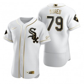 Chicago White Sox Jose Abreu Nike White Authentic Golden Edition Jersey