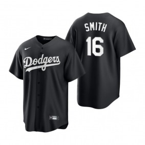 Los Angeles Dodgers Will Smith Nike Black White 2021 All Black Fashion Replica Jersey