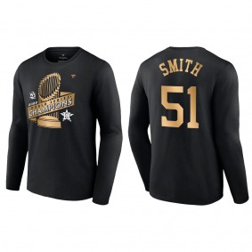 Will Smith Houston Astros Black 2022 World Series Champions Parade T-Shirt
