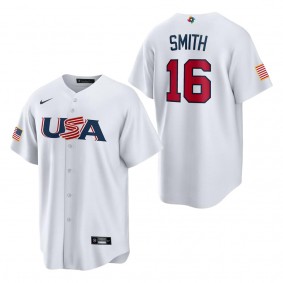Will Smith Men's USA Baseball White 2023 World Baseball Classic Replica Jersey