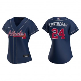 William Contreras Women's Atlanta Braves Navy Alternate Replica Player Jersey