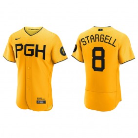 Willie Stargell Pittsburgh Pirates Gold 2023 City Connect Authentic Jersey