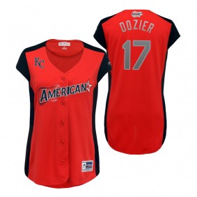 Women's American League Hunter Dozier 2019 MLB All-Star Game Workout Jersey