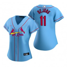 Women's St. Louis Cardinals Paul DeJong Nike Light Blue 2020 Replica Alternate Jersey