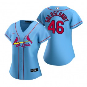 Women's St. Louis Cardinals Paul Goldschmidt Nike Light Blue 2020 Replica Alternate Jersey