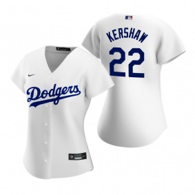 Women's Los Angeles Dodgers Clayton Kershaw Nike White 2020 Replica Home Jersey