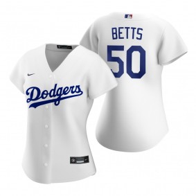 Women's Los Angeles Dodgers Mookie Betts Nike White Replica 2020 Home Jersey