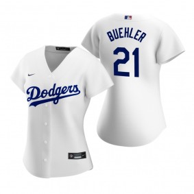 Women's Los Angeles Dodgers Walker Buehler Nike White 2020 Replica Home Jersey