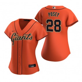 Women's San Francisco Giants Buster Posey Nike Orange 2020 Replica Alternate Jersey