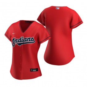 Women's Cleveland Indians Nike Red 2020 Replica Alternate Jersey