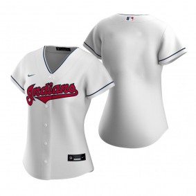 Women's Cleveland Indians Nike White 2020 Replica Home Jersey