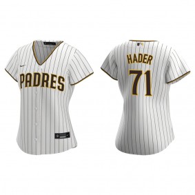 Women's San Diego Padres Josh Hader White Brown Replica Jersey