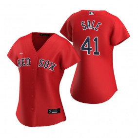 Women's Boston Red Sox Chris Sale Nike Red 2020 Replica Alternate Jersey
