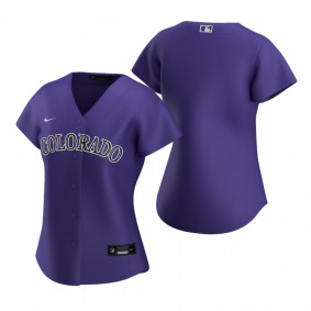 Women's Colorado Rockies Nike Purple 2020 Replica Alternate Jersey