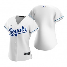 Women's Kansas City Royals Nike White 2020 Replica Home Jersey