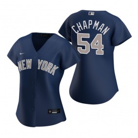 Women's New York Yankees Aroldis Chapman Nike Navy 2020 Replica Alternate Jersey