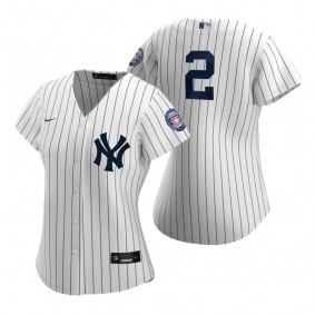 Women's New York Yankees Derek Jeter Nike White 2020 Hall of Fame Induction Replica Jersey
