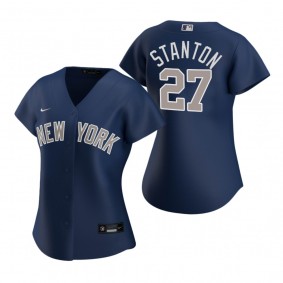 Women's New York Yankees Giancarlo Stanton Nike Navy 2020 Replica Alternate Jersey