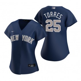 Women's New York Yankees Gleyber Torres Nike Navy 2020 Replica Alternate Jersey