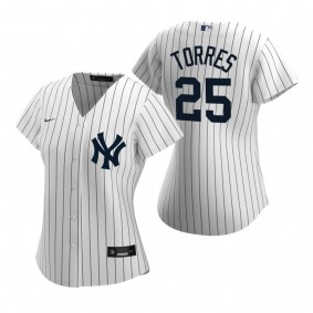 Women's New York Yankees Gleyber Torres Nike White 2020 Replica Home Jersey