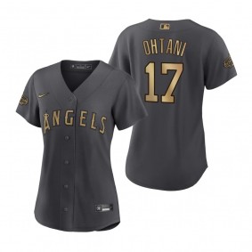 Women's Los Angeles Angels Shohei Ohtani Charcoal 2022 MLB All-Star Game Replica Jersey