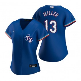 Women's Texas Rangers Brad Miller Royal Replica Jersey