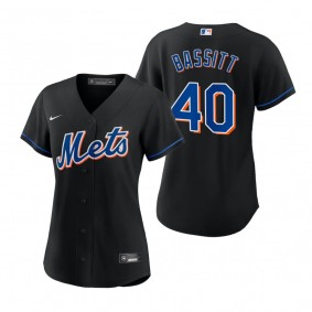 Women's New York Mets Chris Bassitt Black Replica Alternate Jersey