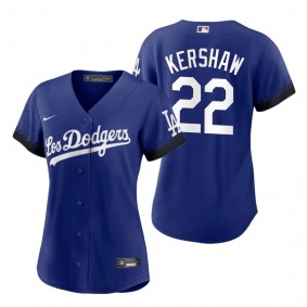 Women's Los Angeles Dodgers Clayton Kershaw Royal 2021 City Connect Replica Jersey