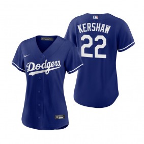 Women's Los Angeles Dodgers Clayton Kershaw Royal Replica Alternate Jersey
