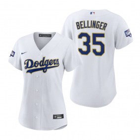 Women's Dodgers Cody Bellinger White Gold 2021 Gold Program Replica Jersey