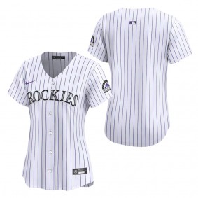 Women's Colorado Rockies White Home Limited Jersey