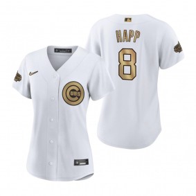 Women's Chicago Cubs Ian Happ White 2022 MLB All-Star Game Replica Jersey
