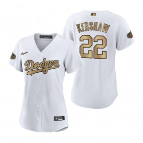 Women's Los Angeles Dodgers Clayton Kershaw White 2022 MLB All-Star Game Replica Jersey