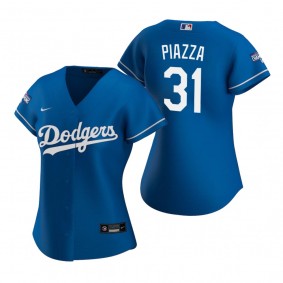 Women's Los Angeles Dodgers Mike Piazza Royal 2020 World Series Champions Replica Jersey