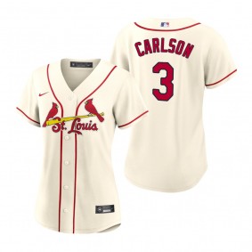 Women's St. Louis Cardinals Dylan Carlson Cream Replica Jersey