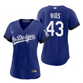 Women's Los Angeles Dodgers Edwin Rios Royal 2021 City Connect Replica Jersey