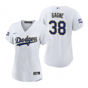 Women's Dodgers Eric Gagne White Gold 2021 Gold Program Replica Jersey