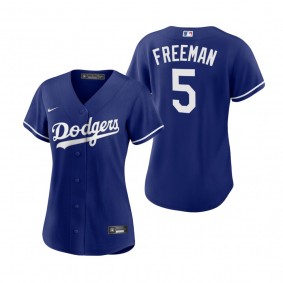 Women's Los Angeles Dodgers Freddie Freeman Royal Replica Alternate Jersey
